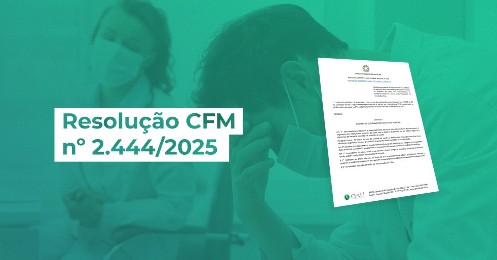 Resolução do CFM estabelece garantias de segurança para médicos durante a atividade profissional em unidades de saúde